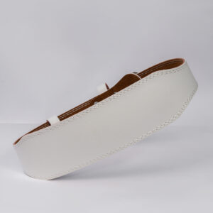 Mino Leather Lifting Belt (White)